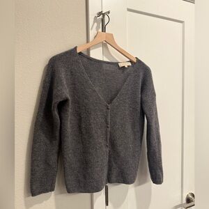 Charcoal Sezane Wool Cardigan XS